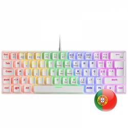 Mars Gaming MK60 Teclado Gaming Mecanico - Ultra-Compacto 60% - Switches Antipolvo - Iluminacion RGB - Teclas Imborrables - Anti