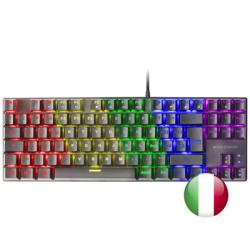 Mars Gaming MK80 Teclado Gaming Mecanico - TKL Compacto - Iluminacion RGB - Teclas Imborrables - Switches Antipolvo - Multiplata