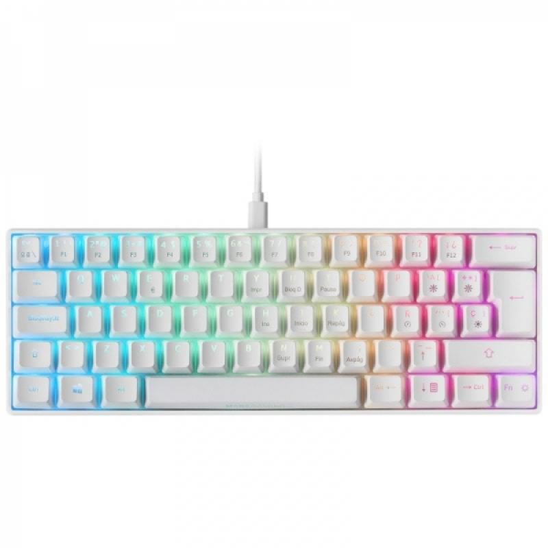 Mars Gaming MKMINI Teclado Gaming - Ultra-compacto 60% - FULL RGB CHROMA - Switches Mecanicos OUTEMU PRO - Multiplataforma - Sof