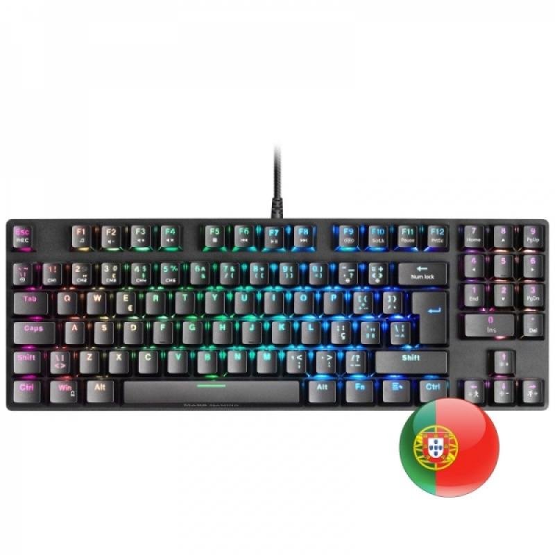 Mars Gaming MKREVO PRO Teclado TKL - Iluminacion RGB 16.8M - Switches Mecanicos OUTEMU PRO - Anti-Ghosting Total - Software Pers