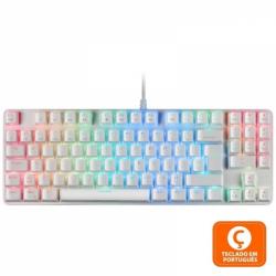 Mars Gaming MKREVO PRO Teclado Mecanico - TKL con Pad Numerico - Switches OUTEMU PRO - Iluminacion FULL RGB - Base de Aluminio -