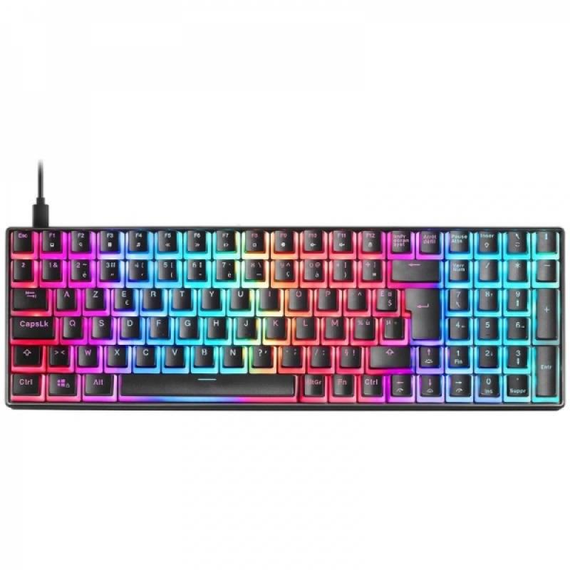 Mars Gaming MKULTRA Teclado Gaming Premium - Compacto 96% - Teclas PBT Pudding - Iluminacion FULL RGB CHROMA - Switches OUTEMU S