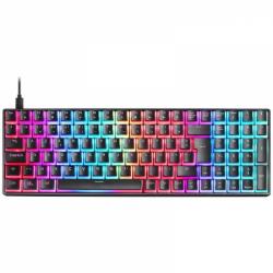 Mars Gaming MKULTRA Teclado Gaming Premium - Tamaño Compacto 96% - Teclas PBT Pudding - Iluminacion RGB Chroma - Switches Antipo