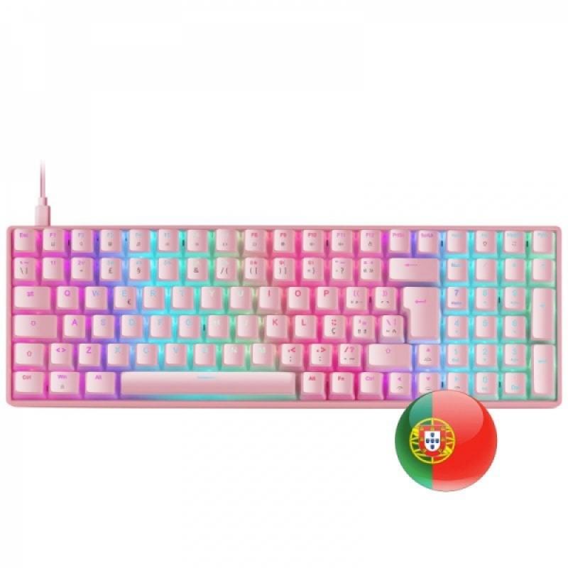 Mars Gaming MKULTRA Teclado Gaming Premium - Tamaño Compacto 96% - Teclas PBT Pudding - Iluminacion RGB Chroma - Switches OUTEMU