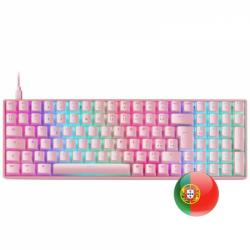 Mars Gaming MKULTRA Teclado Gaming Premium - 96% Compacto - Teclas PBT Pudding - Iluminacion RGB Chroma - Switches OUTEMU SQ - U