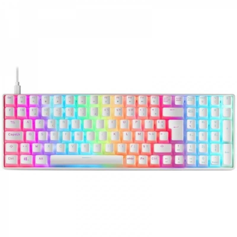 Mars Gaming MKULTRA Teclado Gaming Premium - Tamaño Compacto 96% - Teclas PBT Pudding - Iluminacion RGB Chroma - Switches OUTEMU