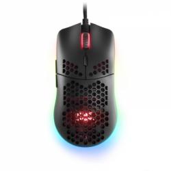 Mars Gaming MMAXP Raton Gaming - Sensor 12400 DPI - Iluminacion RGB Chroma - Switches HUANO - Cable Feather - Color Negro