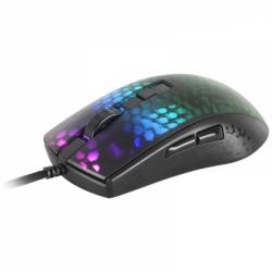 Mars Gaming MMR Raton Gaming Ultraligero - 58g - Iluminacion RGB 16.8M - Sensor Optico 12800 DPI - Switches Mecanicos Huano - Ca