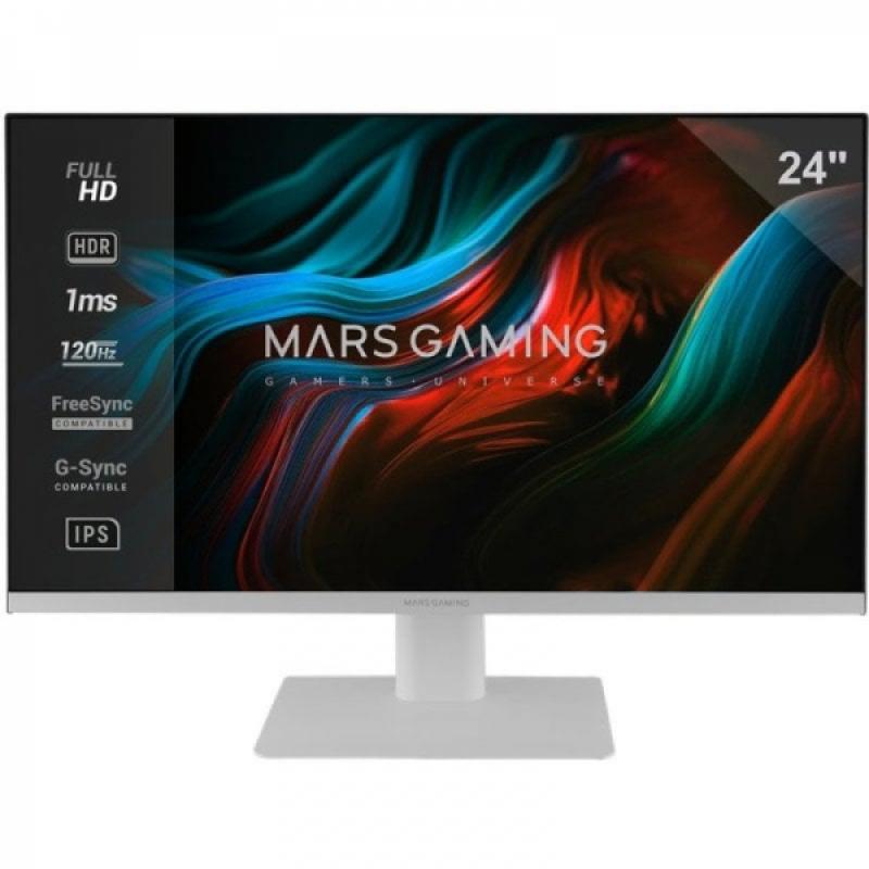 Mars Gaming MV-24 Monitor Gaming FAST-IPS - 24" Full HD - 1ms - 120Hz - HDR10 - FreeSync y G-Sync - Conectividad HDMI/DP - Color