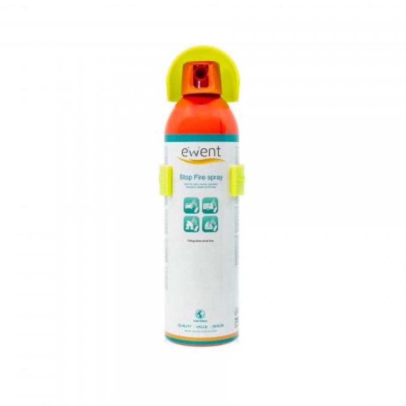 Ewent Spray Extintor para Pequeños Fuegos - Ideal para Automoviles, Camiones, Autocaravanas etc... - Certificado A, B, C y E