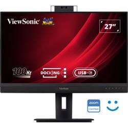 Viewsonic Monitor 27" VG2757V-2K QHD IPS - HDMI - DisplayPort - Monitor con Webcam - USB Type C (90W charging) - RJ45 Ethernet -