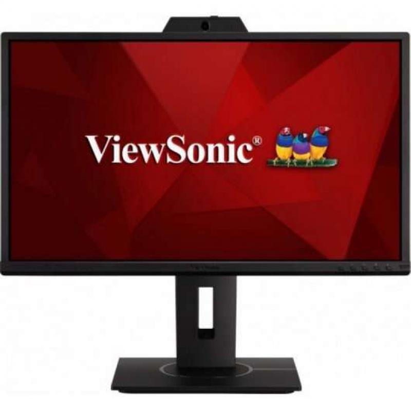 ViewSonic Monitor LED IPS 23.8" Full HD 1080p - Webcam, Microfono y Altavoces - Respuesta 5ms - Ergonomico - Angulo de Vision 17