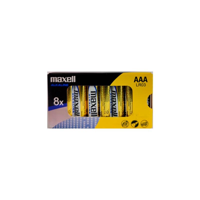 Maxell Pack de 8 Pilas Alcalinas LR03 AAA 1.5V