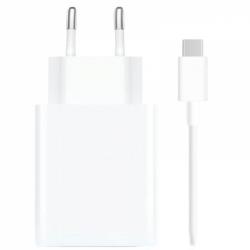 Xiaomi 120W HyperCharge Combo Cargador de Pared para Smartphone USB-A 120W + Cable - Identificacion Inteligente de Dispositivos 