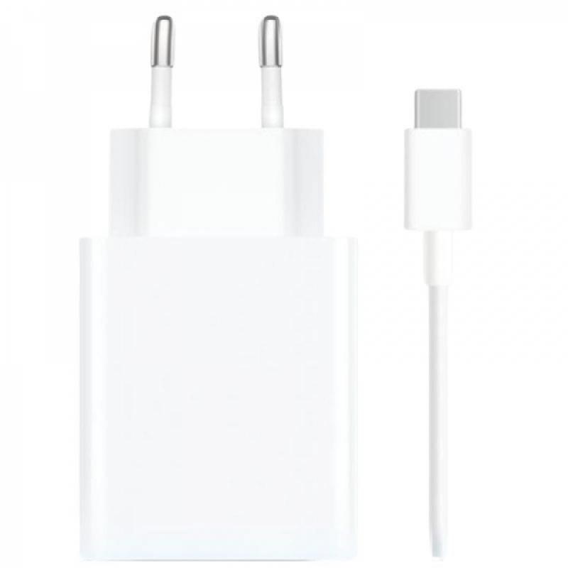 Xiaomi 120W HyperCharge Combo Cargador de Pared para Smartphone USB-A 120W + Cable - Identificacion Inteligente de Dispositivos 