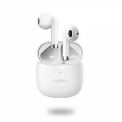 Coolbox TWS-01 Miniauriculares - Bluetooth 5.1 - Conexion Estable - Diseño Compacto - Color Blanco