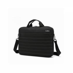 Coolbox Maletin Portatil 15.6" - Diseño Elegante - Material Resistente - Compartimentos Organizadores - Color Negro