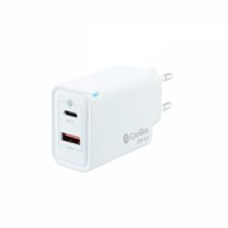 Coolbox Cargador de Pared GaN 45W USB-C/USB-A Carga Rapida - Compacto - Compatible con Multiples Dispositivos - Tecnologia Avanz