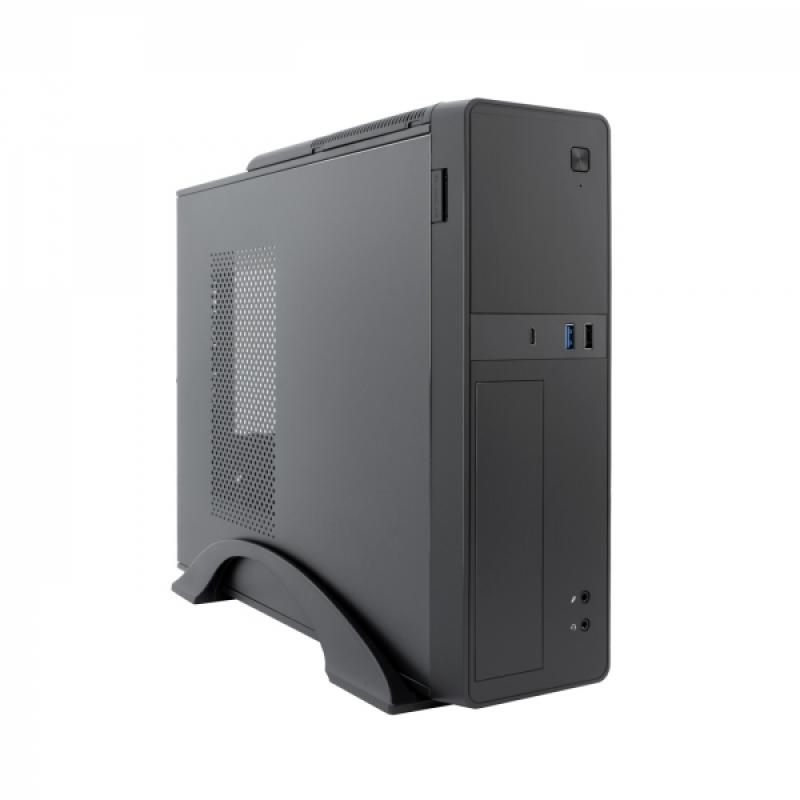 Coolbox T310 Slim Caja para PC Micro ATX - Diseño Compacto - Compatibilidad Micro ATX - Estilo Moderno - Color Negro