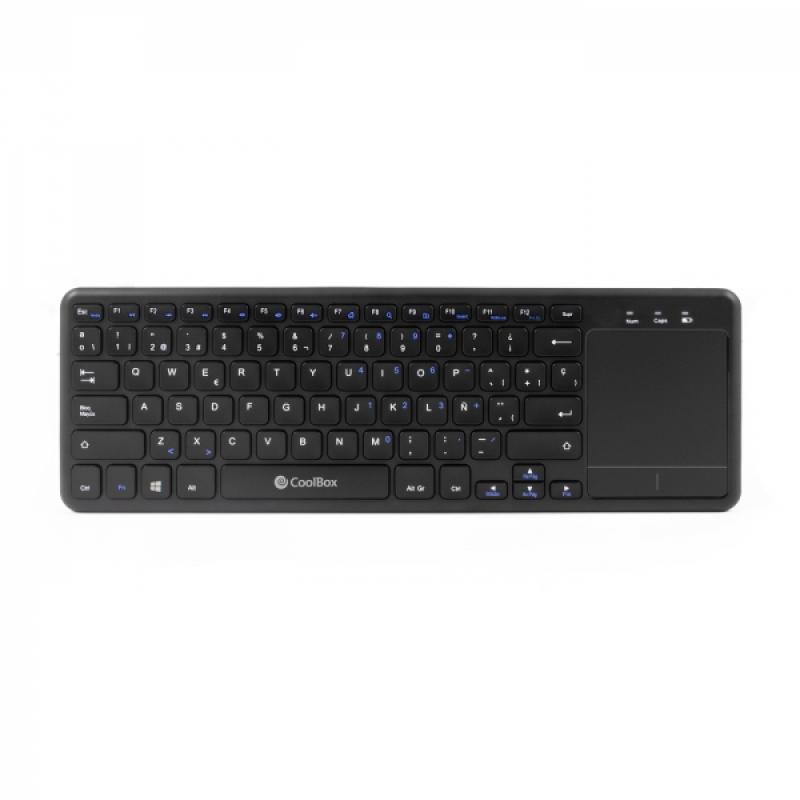 Coolbox CoolTouch Teclado Inalambrico - Conexion Bluetooth - Diseño Ergonomico - Bateria de Larga Duracion - Teclas Silenciosas 